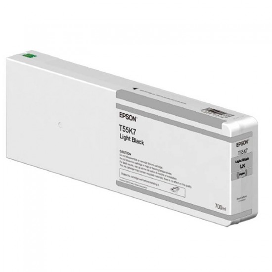 Epson T55K700 UltraChrome HD Light Black Ink Cartridge (700ml) Epson T55K700 UltraChrome HD Light Black Ink Cartridge (700ml)