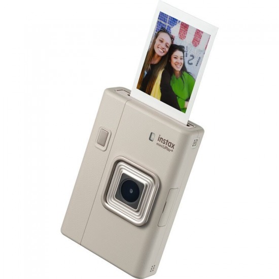 FUJIFILM INSTAX MINI LIPLAY PLUS SAND BEIGE CAMERA
