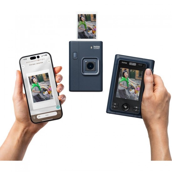 FUJIFILM INSTAX MINI LIPLAY PLUS MIDNIGHT BLUE CAMERA