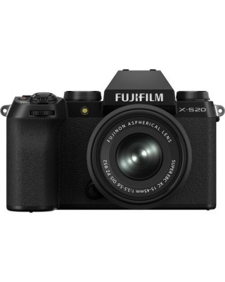 FUJIFILM X-S20 Mirrorless Camera with 15-45mm Lens (Black)