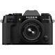 FUJIFILM X-T50 Mirrorless Camera with 15-45mm f/3.5-5.6 Lens (Black)