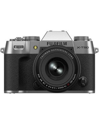 FUJIFILM X-T50 Mirrorless Camera with XF 16-50mm f/2.8-4.8 Lens (Silver)