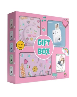 Fujifilm INSTAX MINI 12 Camera Gift Box Clay White