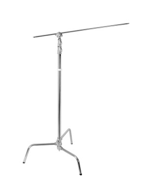 Godox C-Stand with Arm, Grip Head & Removable Turtle Base (8.8', Silver)