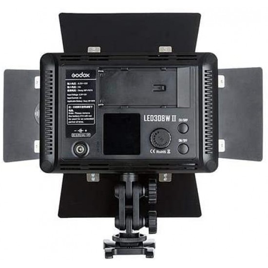 إضائة ليد للكاميرا من Godox LED308IIW Daylight بقوة 21 واط ضوء نهاري (5600 كلفن) إضائة ليد للكاميرا من Godox LED308IIW Daylight بقوة 21 واط ضوء نهاري (5600 كلفن)