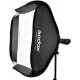 Godox S2 Bowens Mount Bracket with Softbox & Carrying Bag Kit "60X60cm (23.6 x 23.6")