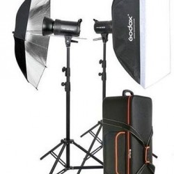 GODOX SK300 II HEADS STUDIO KIT + 2 Light Stand (SK300-KIT)