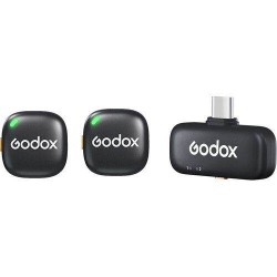 Godox C01 Dual cube Wireless Microphone System, 2.4GHz - Black