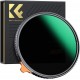 K&F 77MM XV56 Nano-X Slim Variable/Fader NDX, HD, ND2~ND400, Waterproof, Anti Scratch, Green Coated
