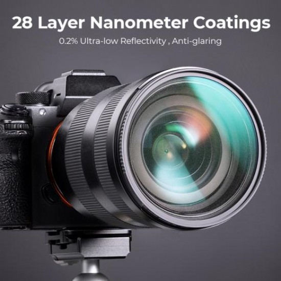 K&F Concept 67mm Black Mist Filter 1/4 Special Effects Filter Ultra-Clear Multi-layer Coated With Waterproof Scratch-Resistant and Anti-Reflection Nano-X Series