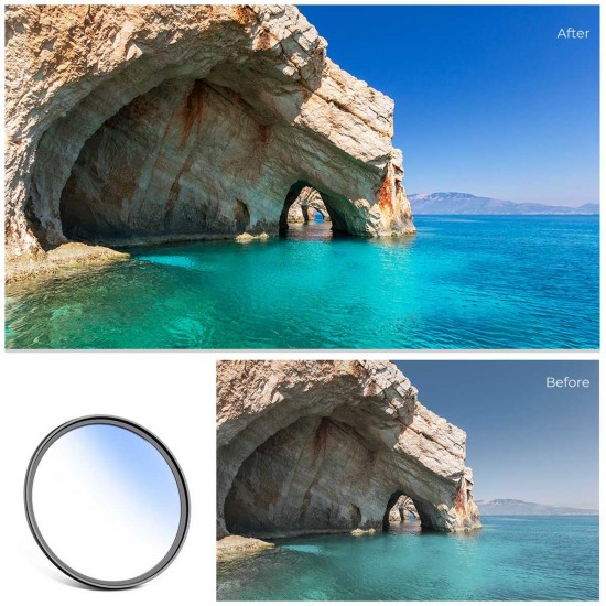 K&F Concept 72MM Classic Series, Blue-Coated, HMC UV Filter, Japan Optics