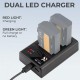 K&F Concept NP-FZ100 Dual Slot Quick Charger Micro USB and Type-C Dual Interface