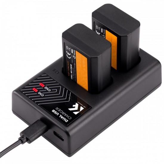 K&F Concept NP-FW50 rechargeable battery 2pcs + charger kit compatible with Sony K&F Concept NP-FW50 rechargeable battery 2pcs + charger kit compatible with Sony
