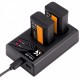 K&F Concept NP-FW50 rechargeable battery 2pcs + charger kit compatible with Sony K&F Concept NP-FW50 rechargeable battery 2pcs + charger kit compatible with Sony