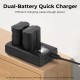 K&F Concept Dual NP-W235 Battery + Charger Kit for Fuji Cameras