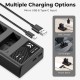 K&F Concept Dual EN-EL14 Battery + Charger Kit for Nikon Cameras