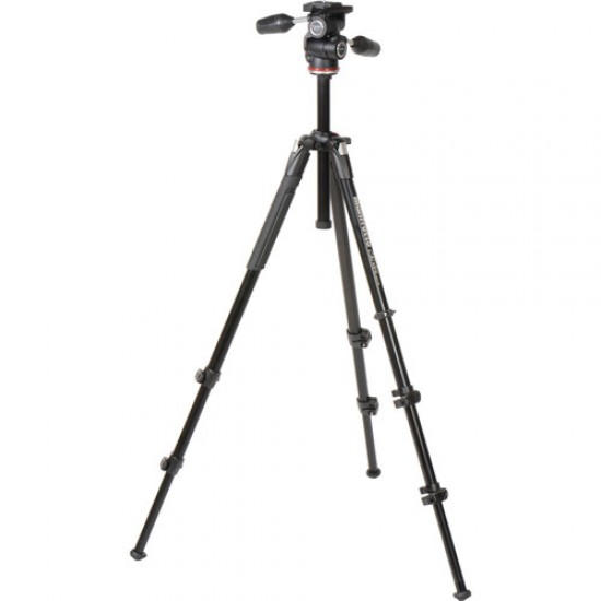 Manfrotto 290 Xtra Aluminium 3-Section Tripod with Head (MK290XTA3-3W)