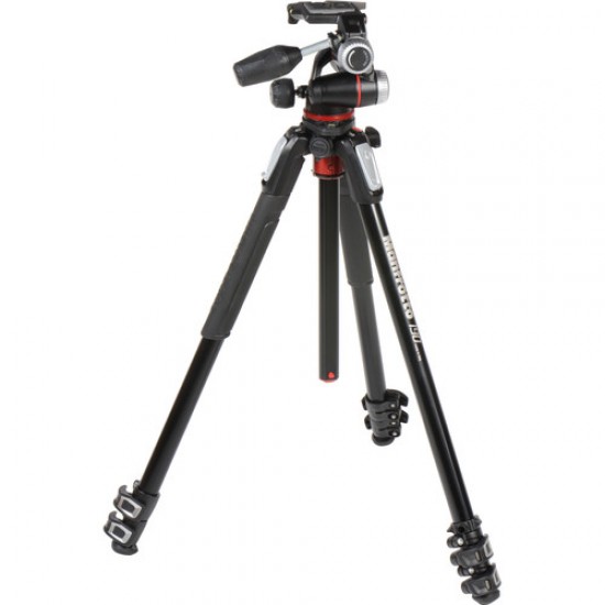 Manfrotto MK190XPRO3-3W Aluminum Tripod with 3-Way Pan/Tilt Head