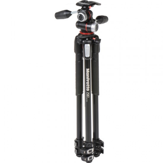 Manfrotto MK190XPRO3-3W Aluminum Tripod with 3-Way Pan/Tilt Head