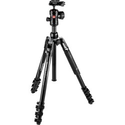 Manfrotto Befree Advanced Travel Aluminum Tripod with 494 Ball Head (Lever Locks, Black)/ MKBFRLA-BH