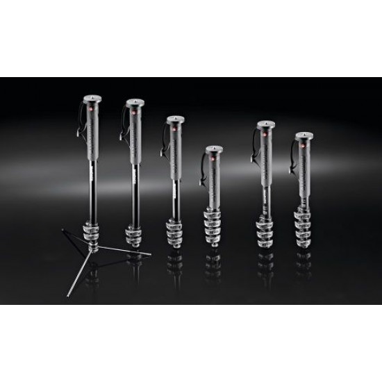 Manfrotto XPRO 5-Section photo monopod, aluminum with Quick power lock