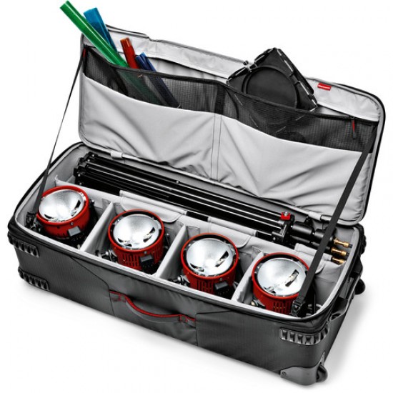 Manfrotto Pro-Light Rolling Lighting Gear Organizer V2 (Large, Black)