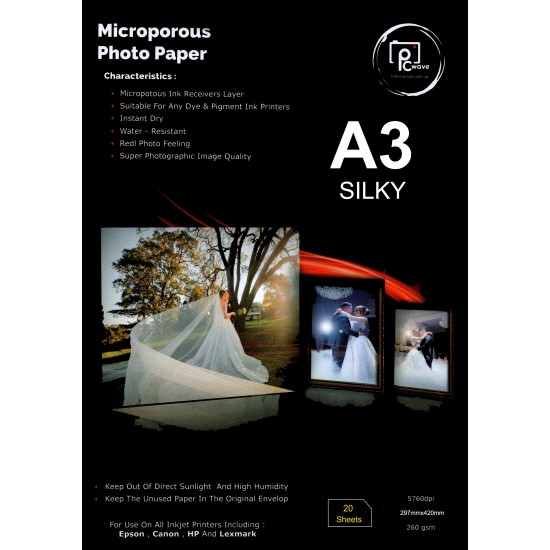 MICROPOROUS PHOTO PAPER A3 SILKY