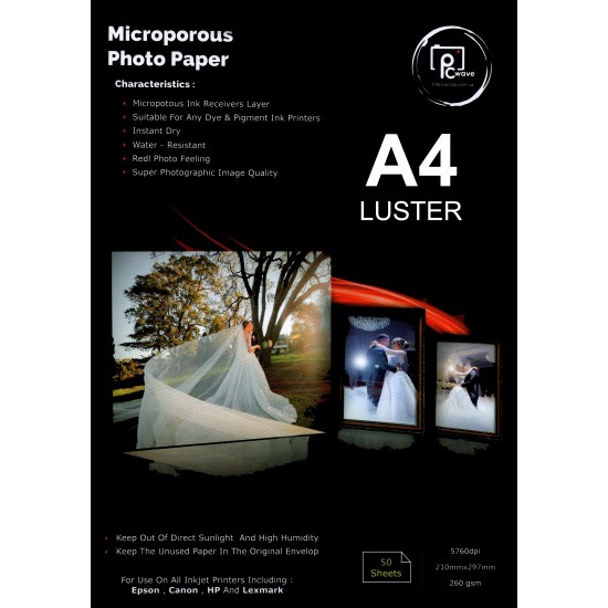MICROPOROUS PHOTO PAPER A4 LUSTER