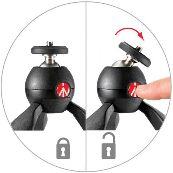 Manfrotto PIXI Mini Table Top Tripod (Black) Manfrotto PIXI Mini Table Top Tripod (Black)
