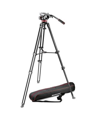 Manfrotto MVH502A Fluid Head and MVT502AM Tripod with Carrying Bag