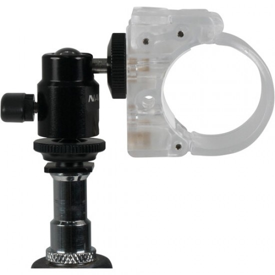 Nanlite Pavotube Transparent Polycarbonate Clip and Mini Ball Head 