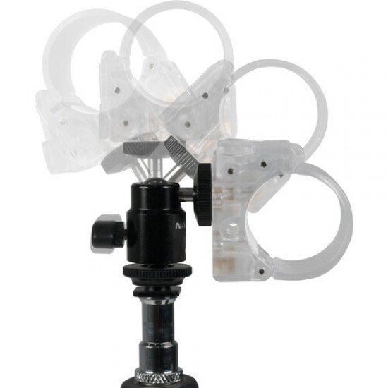 Nanlite Pavotube Transparent Polycarbonate Clip and Mini Ball Head 