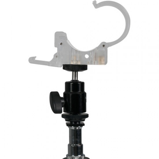 Nanlite Pavotube Transparent Polycarbonate Clip and Mini Ball Head 
