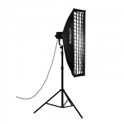 Nanlite Asymmetrical Softbox of 45x110 cm with Grid