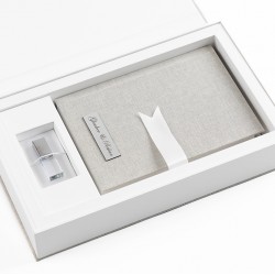 Album A5 (10s) + USB + Box Flap Handle (list 2cm) – Naturlinen Storm