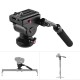 Promage DS008H Video Camera Tripod Action Fluid Drag Pan Head Hydraulic Panoramic Photographic Head