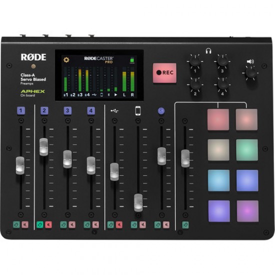 استوديو إنتاج البودكاست المتكامل Rode RODECaster Pro استوديو إنتاج البودكاست المتكامل Rode RODECaster Pro