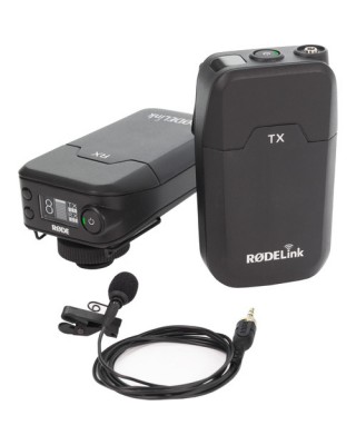 Rode RODELink Filmmaker Kit Digital Camera-Mount Wireless Omni Lavalier Microphone System 2.4 GHz