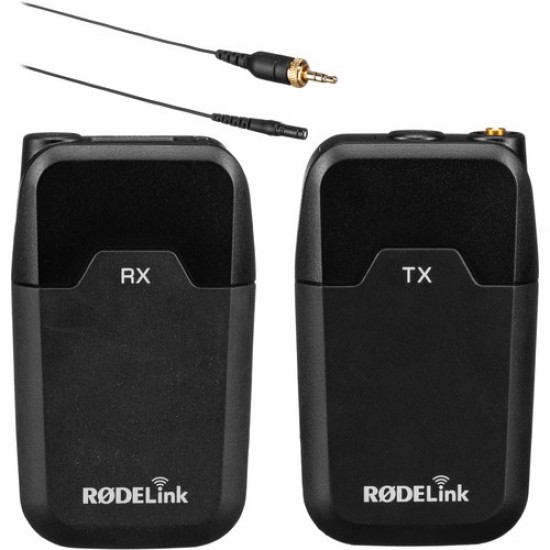 Rode RODELink Filmmaker Kit Digital Camera-Mount Wireless Omni Lavalier Microphone System 2.4 GHz
