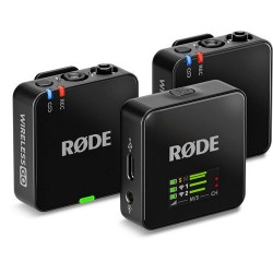 RODE Wireless GO (Gen 3) 2-Person Compact Digital Wireless Microphone System/Recorder (2.4 GHz, Black) RODE Wireless GO (Gen 3) 2-Person Compact Digital Wireless Microphone System/Recorder (2.4 GHz, Black)