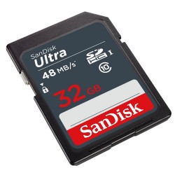بطاقة ذاكرة سانديسك ألترا SanDisk Ultra SDHC UHS-I سعة 32 جيجابايت / 48 ميجابايت