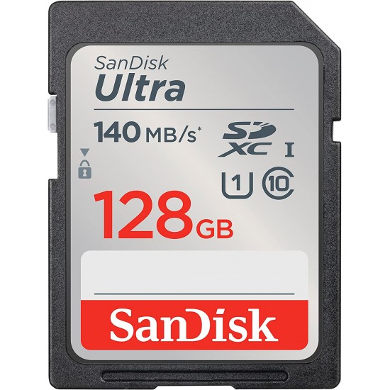 SANDISK 128GB ULTRA UHS-I SDXC MEMORY CARD 140MBS