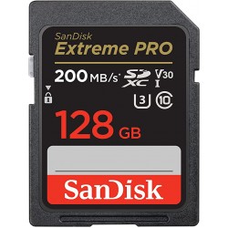 SanDisk 128GB Extreme PRO UHS-I SDXC Memory Card 200 MB/s