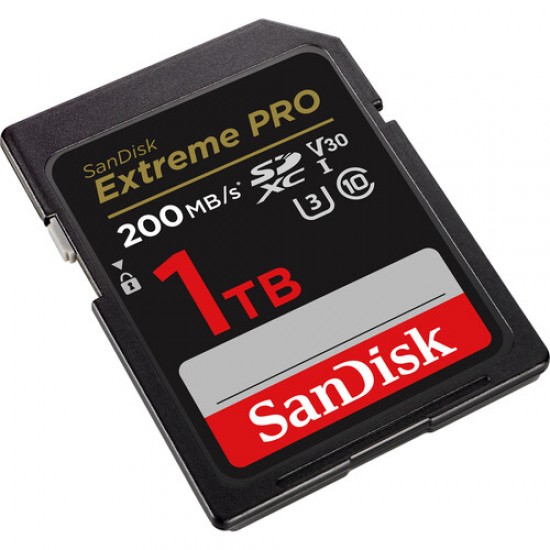 بطاقة ذاكرة SanDisk Extreme PRO 200MB/S UHS-I SDXC سعة 1 تيرابايت بطاقة ذاكرة SanDisk Extreme PRO 200MB/S UHS-I SDXC سعة 1 تيرابايت