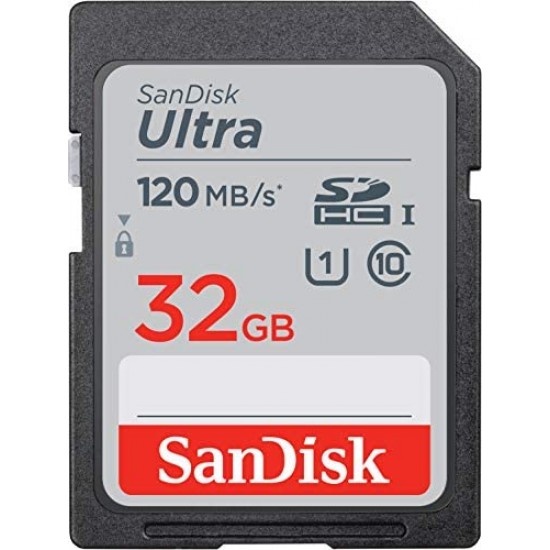 بطاقة ذاكرة سانديسك ألترا SanDisk Ultra UHS-I SDXC بسعة 32 جيجابايت بسرعة 120 ميجابايت/ثانية بطاقة ذاكرة سانديسك ألترا SanDisk Ultra UHS-I SDXC بسعة 32 جيجابايت بسرعة 120 ميجابايت/ثانية