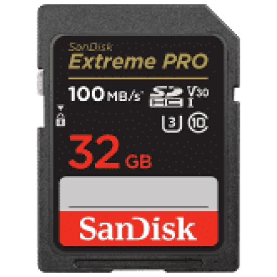 SanDisk 32GB Extreme PRO SDHC UHS-I Memory Card 100mb/s