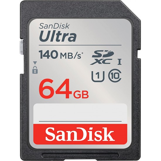 SanDisk 64GB Ultra UHS-I SDXC Memory Card 140mb/s