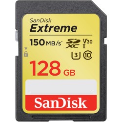 SanDisk 128GB Extreme 150MB/s UHS-I SDXC Memory Card