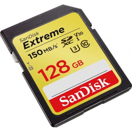 SanDisk 128GB Extreme 150MB/s UHS-I SDXC Memory Card