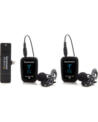 Saramonic Blink 500 ProX B4 Two-Person Digital Wireless Lavalier Microphone System with Lightning Connector (2.4 GHz)